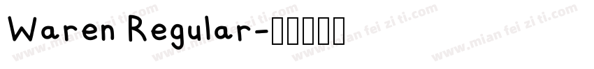 Waren Regular字体转换